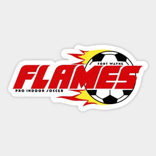 Defunct Fort Wayne Flames - AISA Soccer 1986 Sticker